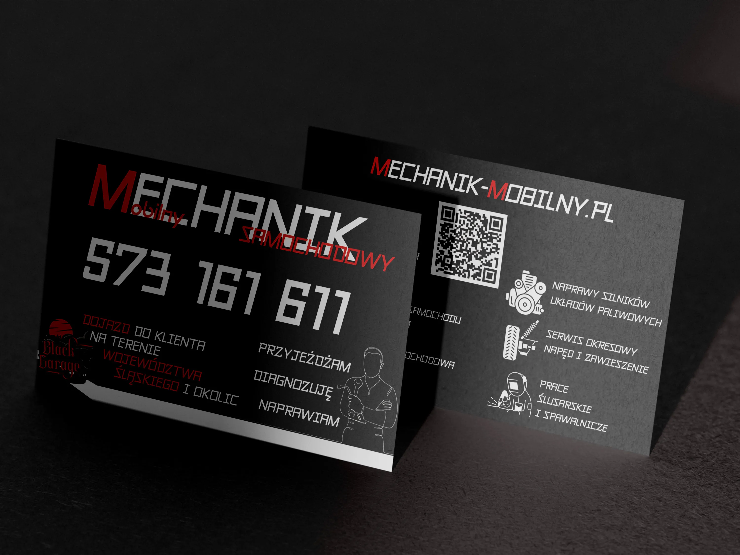 Projekt wizytówki dla mechanik-mobilny.pl